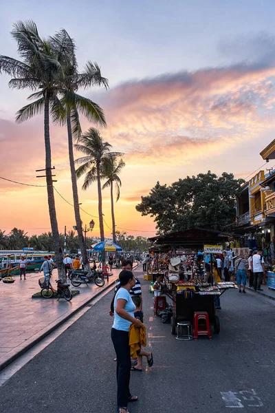 Hoi Vietnam November 2018 Zonsondergang Uitzicht Stad Centrum — Stockfoto