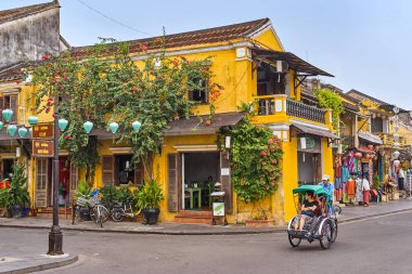 Hoi An, Vietnam - 2 Kasım 2018: şehir merkezi manzaralı