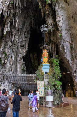 Kuala Lumpur, Malezya yakınındaki Batu mağaraları görüntülemek