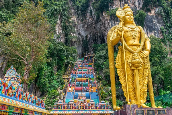 Batu Caves Lord Murugan Statue Entrée Près Kuala Lumpur Malaisie — Photo