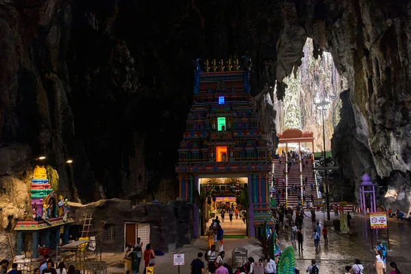 Kuala Lumpur Malajzia 2018 November Templom Közepén Egy Barlangban Batu — Stock Fotó