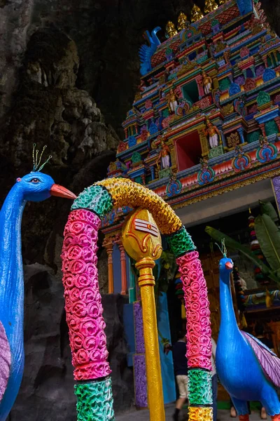 Храм Посреди Пещеры Пещерах Бату Куала Лумпур Малайзия — стоковое фото