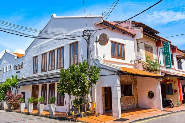 Melaka, Malezya - 13 Kasım. 2018: eski şehir Unesco miras yürüyüş