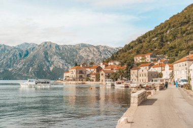 Perast kenti, Karadağ.