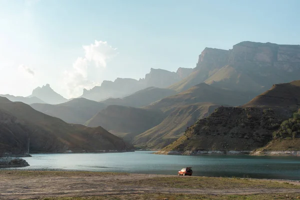 Krásné Jezero Regionu Elbrus — Stock fotografie