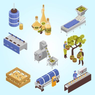 Fabrika, üretim, fabrika üretimi. Fabrika, fabrika veya fabrikanın vektör çizimi.