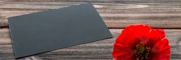 Memorial Day Amerika Klaproos Een Symbool Van Geheugen Banner — Stockfoto