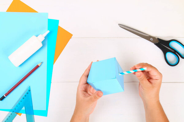 DIY. Бумажный дрейдл собственными руками из бумаги. Севивон еврейскому празднику Хануки. Игрушка ручной работы для ребенка
