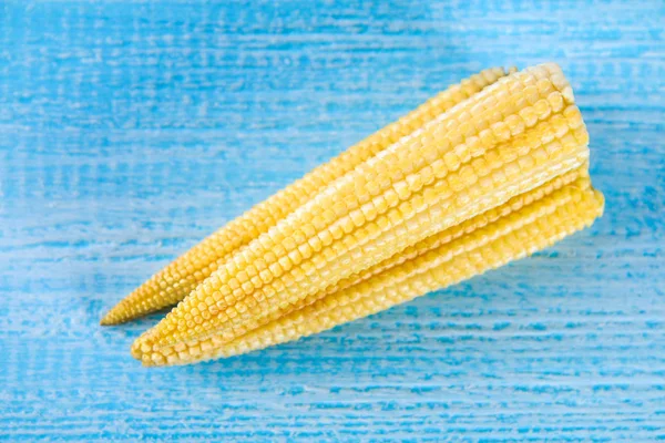 Baby Sweetcorn Mini Corn Typically Eaten Whole Cob Included Human — Stock Photo, Image