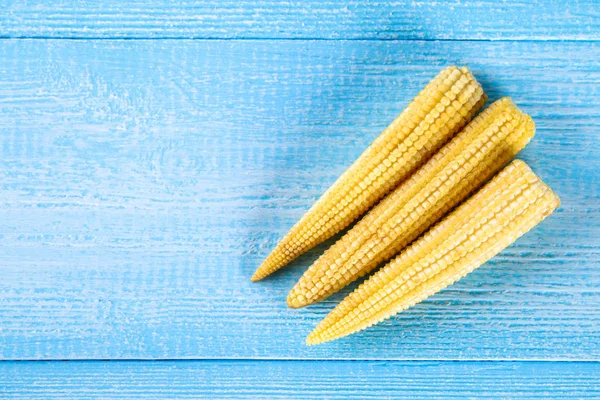 Baby Sweetcorn Mini Corn Typically Eaten Whole Cob Included Human — Stock Photo, Image