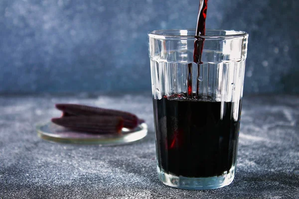 Chicha morada - Peru and alanlarında içki. Chicha morada mor mısırdan yapılır