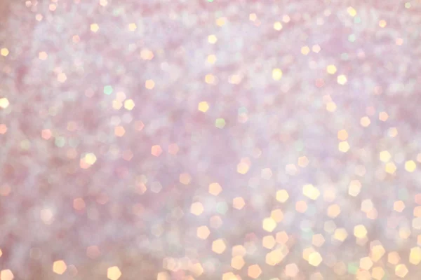 Bulanık Bokeh. Tatil parlak zemin. Noel ışık arka plan. Yıldızlar yanıp sönen ile ufuk arka plan.