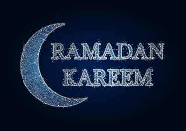Ramazan Kareem tebrik kartı illüstrasyon, vektör, poster, arka plan