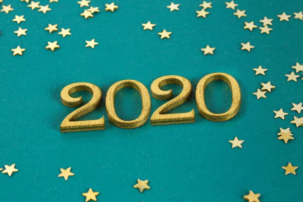 З Новим 2020 роком. Творчий текст З Новим 2020 роком написано i — стокове фото