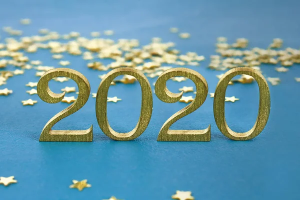 Happy New Year 2020. Creative text Happy New Year 2020 written i