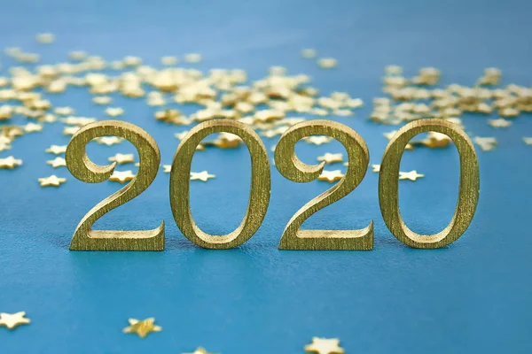 Mutlu Yıllar 2020. Yaratıcı metin Happy New Year 2020 yazılı i