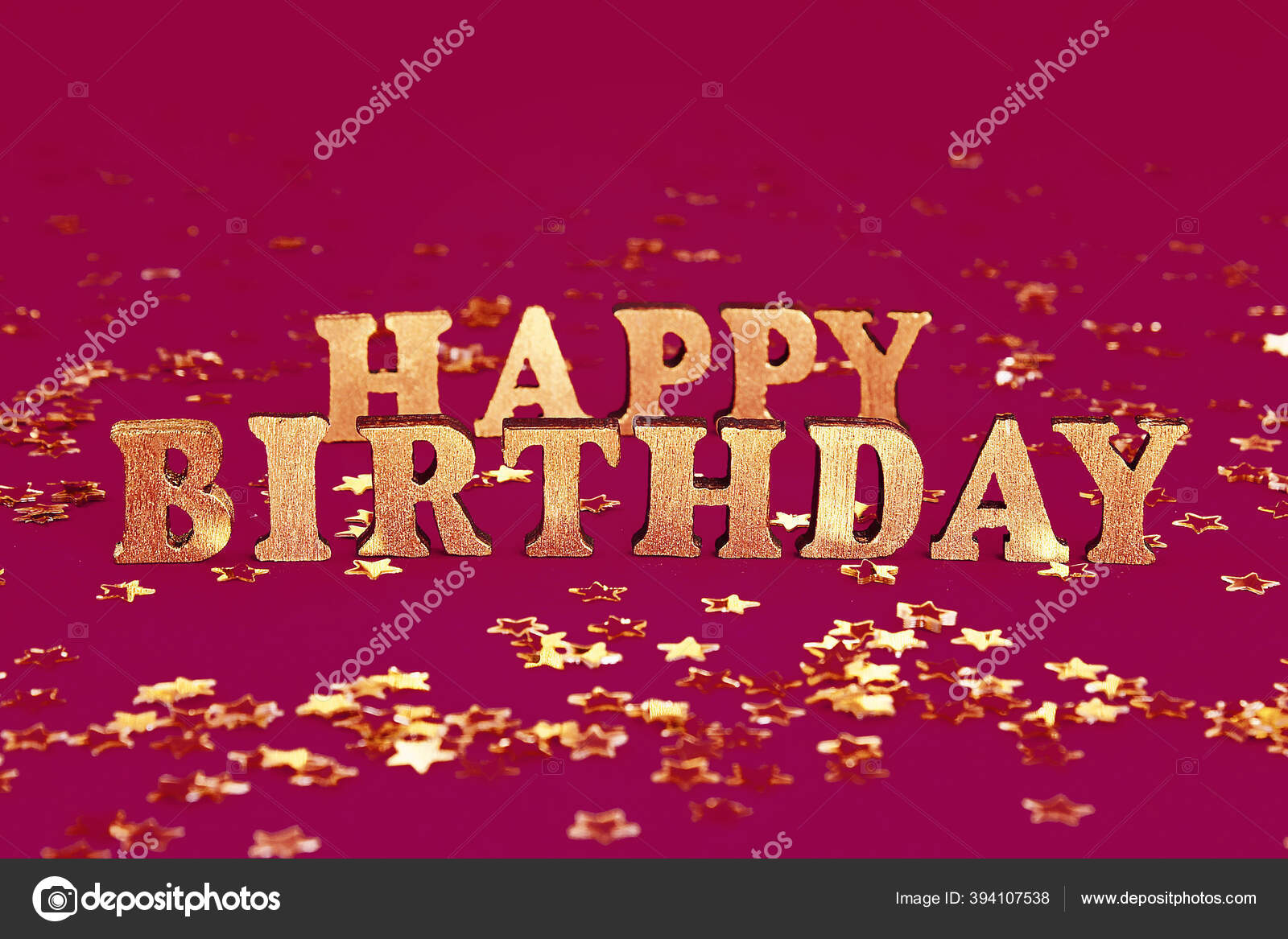 Sms Happy Birthday Laid Out Gold Letters Beautiful Background Konfeti Stok Foto C Detry Yandex Ru 394107538