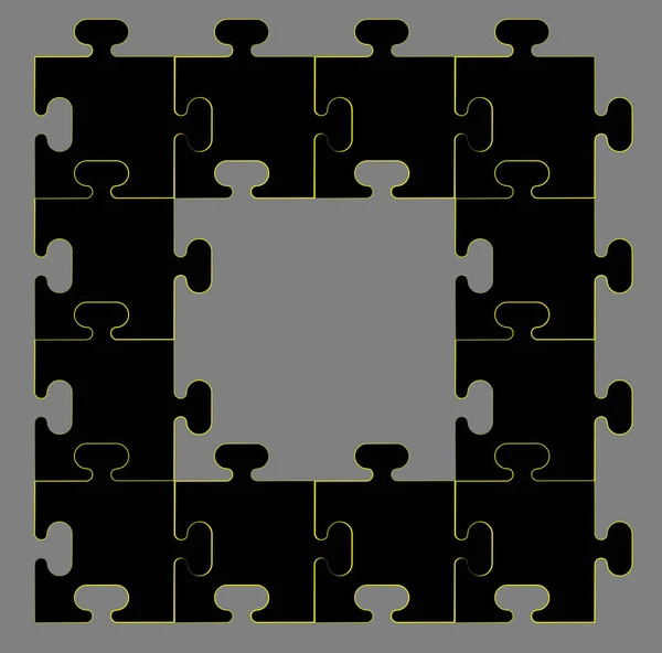 Frame Puzzel Volgorde Image Voor Ontwerp — Stockvector