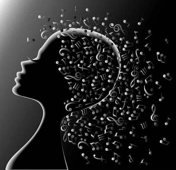 Müzik başında. görüntü tasarımı için