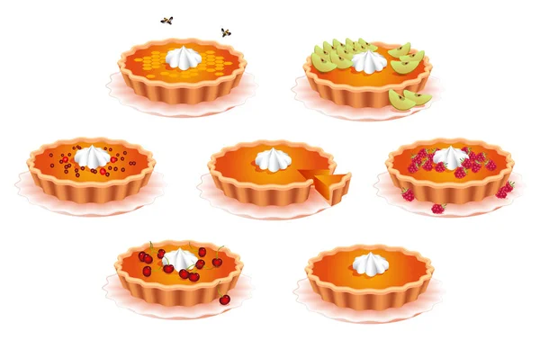 甜馅饼 设计的食品 糖果的假日 图库插图