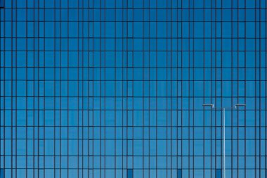 glass windows facade modern office building flat background