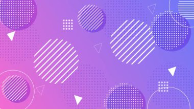 Çemberlerin, çizgilerin ve hareket eden şekillerin soyut desenleri ile canlı bir döngü animasyonu. Yaratıcı ve modern bir marka için mükemmel..