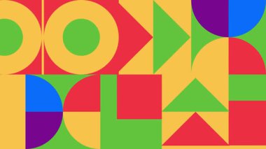 Sıcak renk paletinde soyut şekillerin karmaşık bir modelini içeren hareketli ve çekici bir görüntü, dinamik bir video arkaplanı için mükemmel..