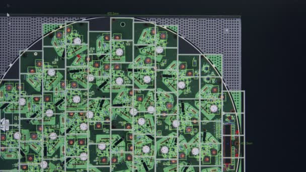 Inspección visual y 3D de una placa de circuito informático mediante escaneo láser — Vídeos de Stock