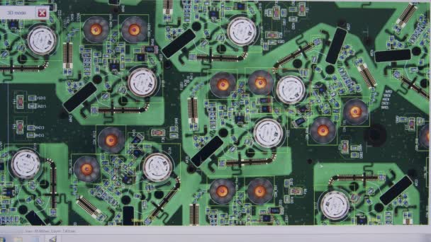 Inspection visuelle et 3D d'une carte de circuits imprimés par balayage laser — Video