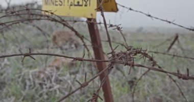 Suriye İsrail sınırındaki Golan Tepelerinde mayın tarlası uyarısı