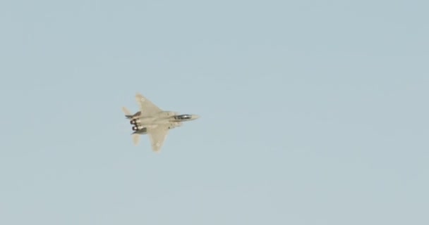 Μαχητικά f-15 ισραηλινή πολεμική αεροπορία κατά τη διάρκεια μια αερομαχία πρακτική — Αρχείο Βίντεο