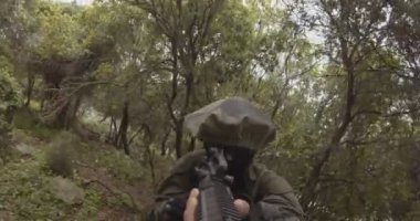 Savaş sırasında İsrailli komando askerlerinden oluşan bir manganın Silah Gopro Pov görüntüleri
