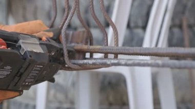 Çelik çubukların beton Takviyeler için bağlanması