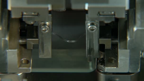 小零件、机械臂工业生产线的特写 — 图库视频影像