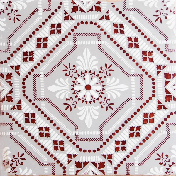 Деталь Традиционной Плитки Фасада Старого Дома Декоративные Плитки Валенсийская Традиционная — стоковое фото