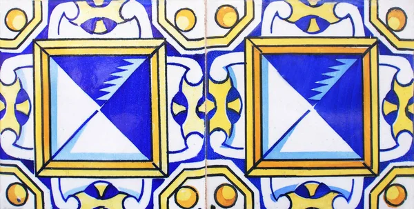 Detalle Los Azulejos Tradicionales Fachada Casa Antigua Baldosas Decorativas Baldosas —  Fotos de Stock