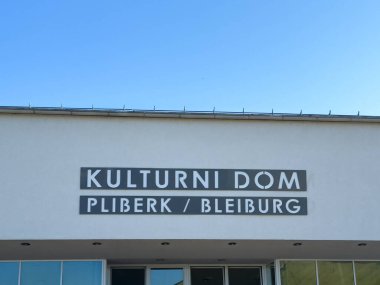 Bleiburg, Avusturya - 19 Eylül 2025: Pliberk / Bleiburg 'da Kültür Merkezi 