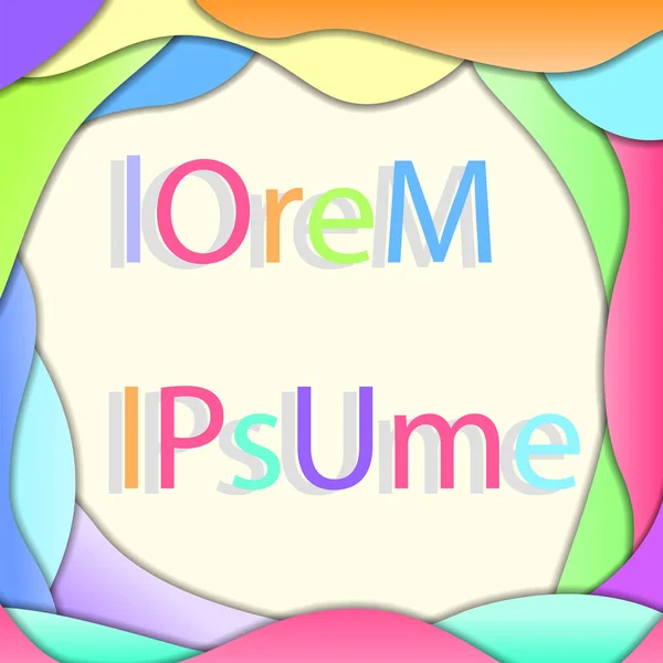 Kesme kağıttan yapılmış bulutlar renkli arka plan çerçeve