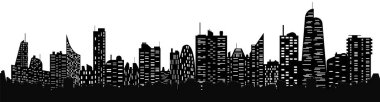 Vektör cityscape Skyline.