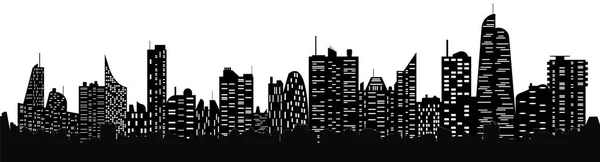 Vector Cityscape Skyline — Stock Vector