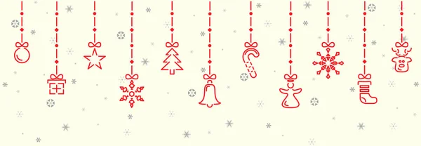 Noel dekorasyon öğelerinde kırmızı renk