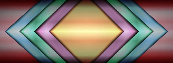 Sanat tasarım vektör arka plan rhombus merkezi ve üçgenler elemanları ile.