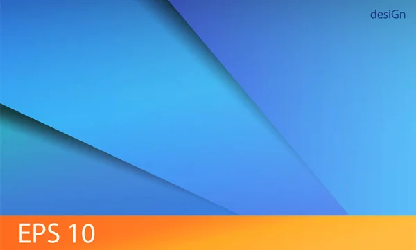 Sanat ve tasarım, vektör arka plan metin için yer ile mesaj ile sarı-turuncu çizgili mavi renkte üç unsur degrade yapılmış 