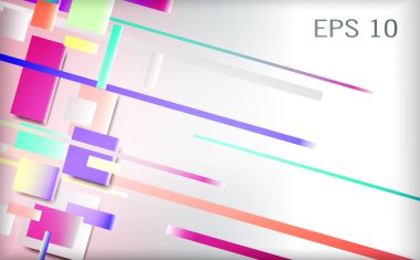 Farklı geometrik renkli öğelerinin arka plan yaptı