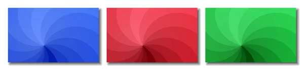 Her çakışma yaprakları üç arka plan Rgb renk kümesi yapılan yere