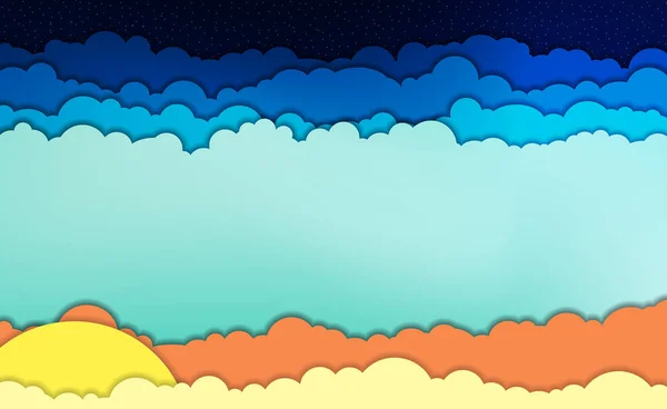 Fondo abstracto de nubes — Vector de stock