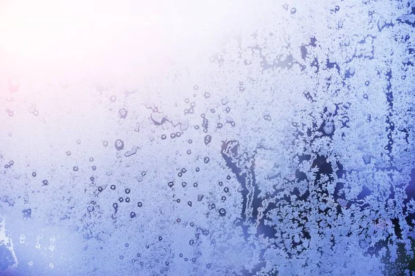 抽象冰纹理窗口装饰网页设计模板 宏观霜特写的概念 莱姆霜蓝色冰图案纹理背景 自然冰冷的水晶框架 寒冷的天气下雪冬季时间 — 图库照片