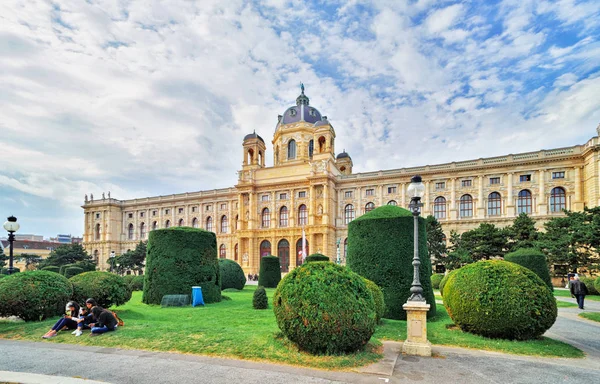 Wien Österreich Oktober 2018 Schöne Aussicht Auf Das Weltberühmte Naturhistorische — Stockfoto