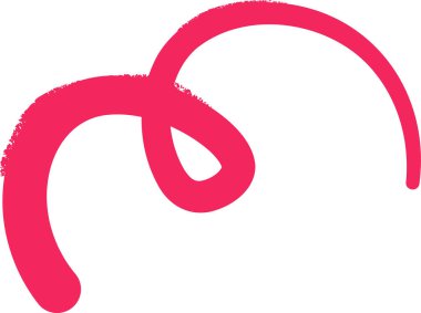 Cesur, hareketli bir fırça darbesi. Eğimli çizgi hareket ve enerji hissi yaratır. Çizgi film vektör illüstrasyonu.