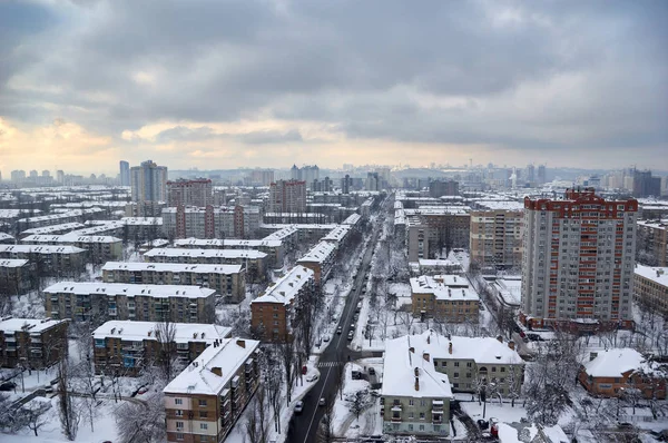 El paisaje urbano de invierno — Foto de Stock